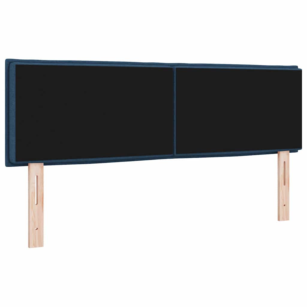 Testiera LED con strisce LED con testiera Blu 144 cm Tessuto | homemem39