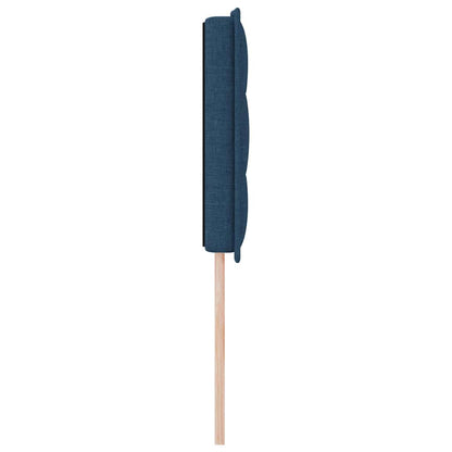Testiera LED con strisce LED con testiera Blu 144 cm Tessuto | homemem39