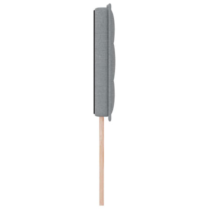 Testiera LED con strisce LED Grigio chiaro 160 cm Tessuto | homemem39