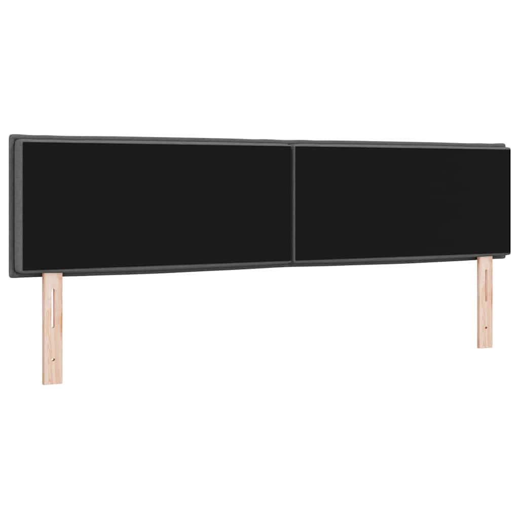 Testiera LED con strisce LED Grigio scuro 180 cm Tessuto | homemem39