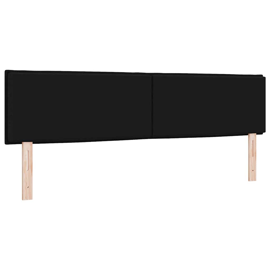 Testiera LED con strisce LED con testiera Nero 180 cm Tessuto | homemem39