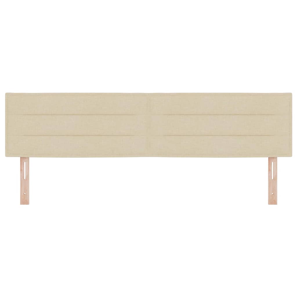 Testiera LED con strisce LED con testiera Crema 180 cm Tessuto | homemem39