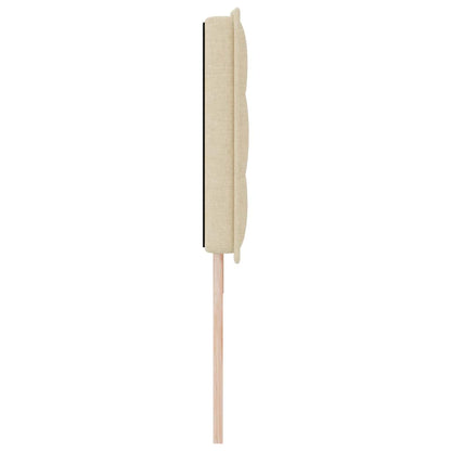 Testiera LED con strisce LED con testiera Crema 180 cm Tessuto | homemem39