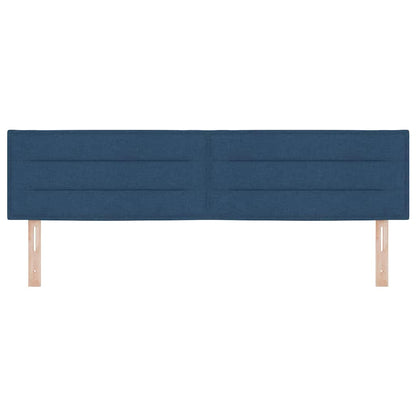 Testiera LED con strisce LED con testiera Blu 180 cm Tessuto | homemem39
