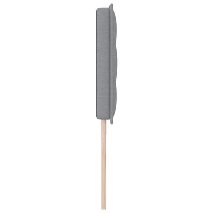 Testiera LED con strisce LED Grigio chiaro 200 cm Tessuto | homemem39
