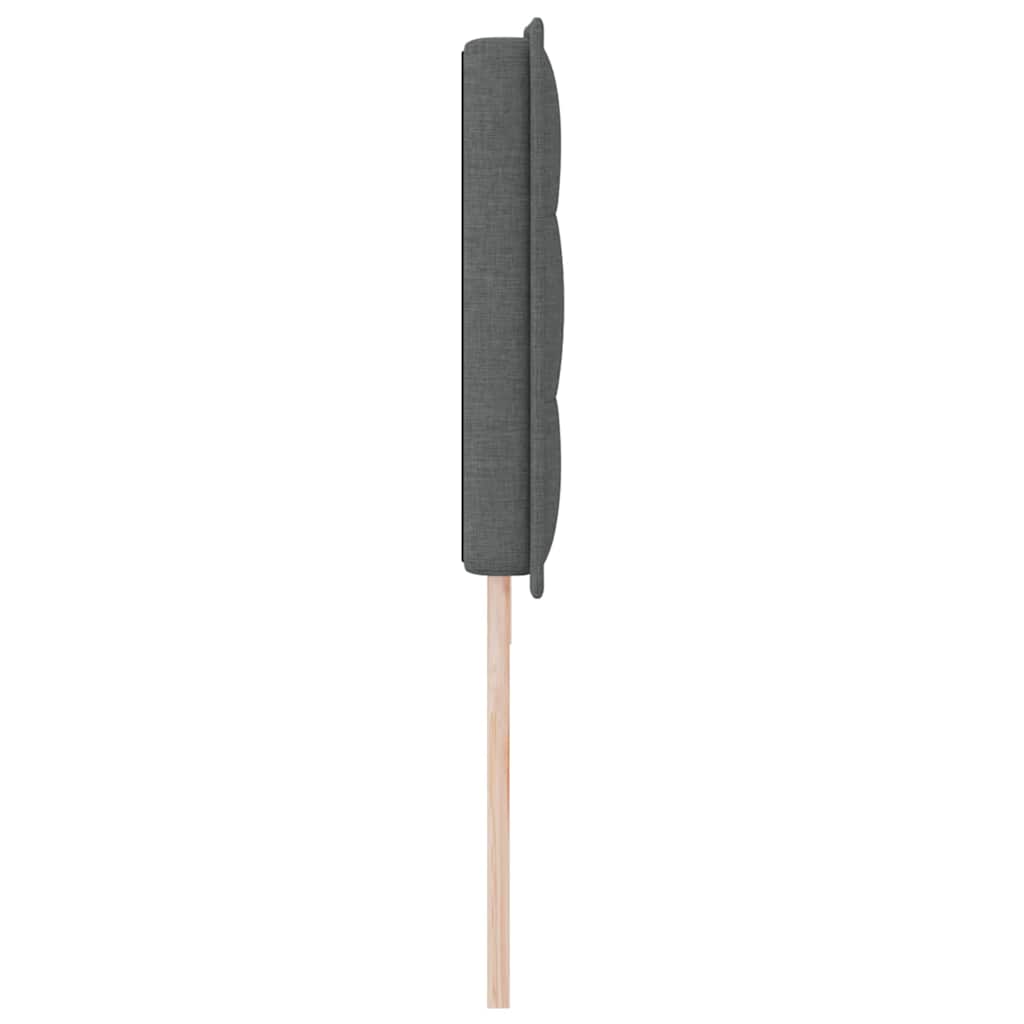 Testiera LED con strisce LED Grigio scuro 200 cm Tessuto | homemem39
