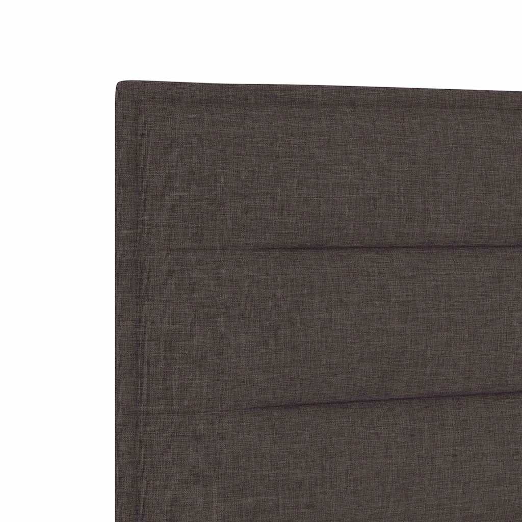 Testiera LED con strisce LED Marrone Scuro 200 cm Tessuto | homemem39