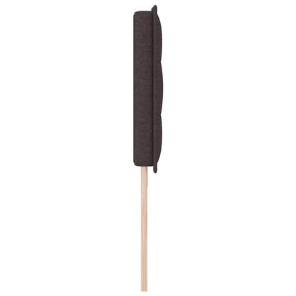 Testiera LED con strisce LED Marrone Scuro 200 cm Tessuto | homemem39