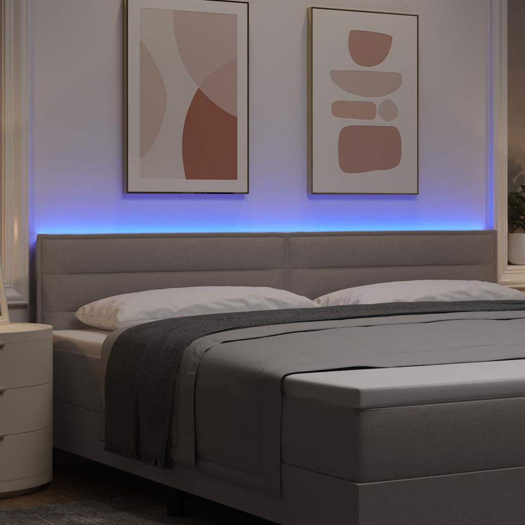 Testiera LED con strisce LED con testiera Talpa 200 cm Tessuto | homemem39