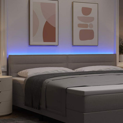 Testiera LED con strisce LED con testiera Talpa 200 cm Tessuto | homemem39
