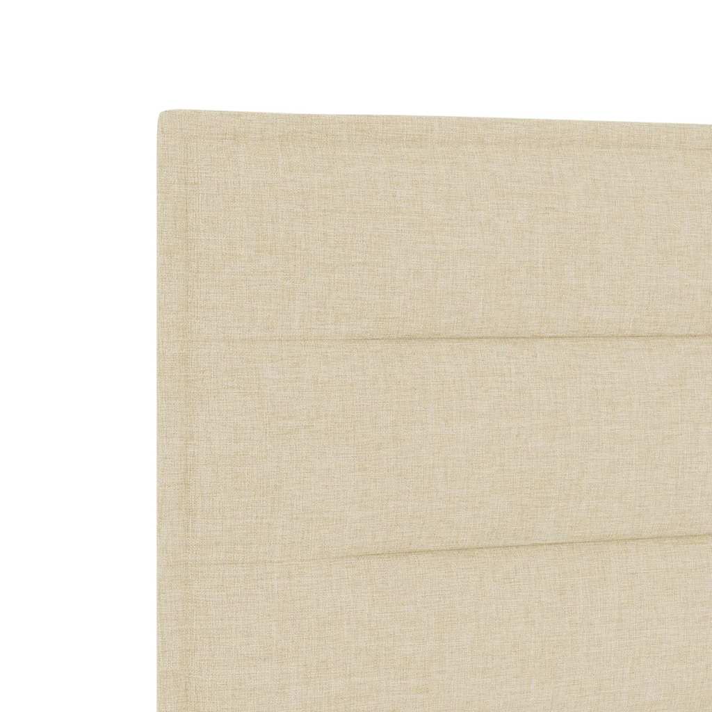 Testiera LED con strisce LED con testiera Crema 200 cm Tessuto | homemem39