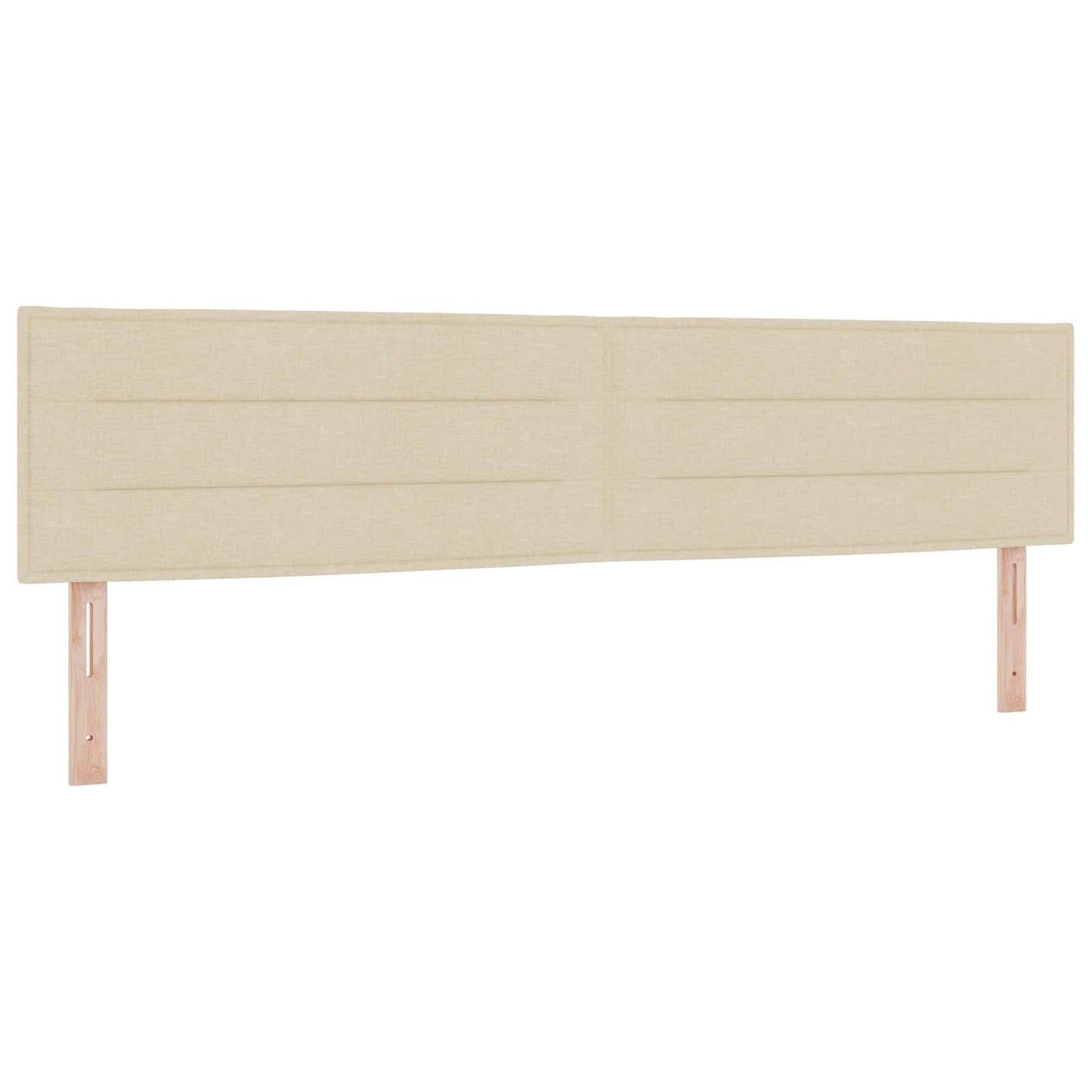 Testiera LED con strisce LED con testiera Crema 200 cm Tessuto | homemem39