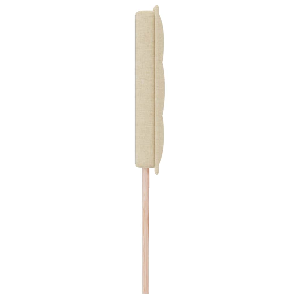 Testiera LED con strisce LED con testiera Crema 200 cm Tessuto | homemem39
