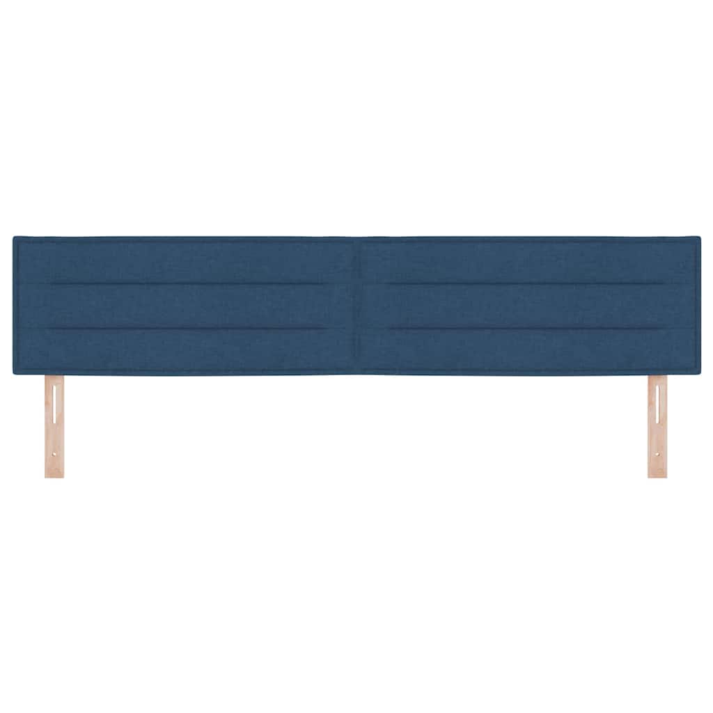 Testiera LED con strisce LED con testiera Blu 200 cm Tessuto | homemem39