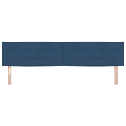 Testiera LED con strisce LED con testiera Blu 200 cm Tessuto | homemem39