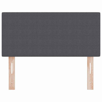 Testiera LED con testiera Grigio scuro 90 cm Tessuto in Cords | homemem39