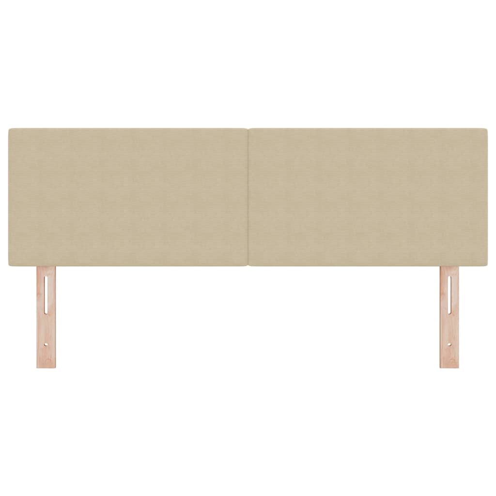 Testiera LED con testiera Grigio Verde 144 cm Tessuto in Cords | homemem39