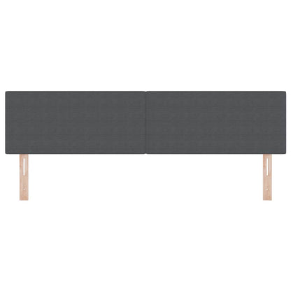 Testiera LED con testiera Grigio scuro 180 cm Tessuto in Cords | homemem39