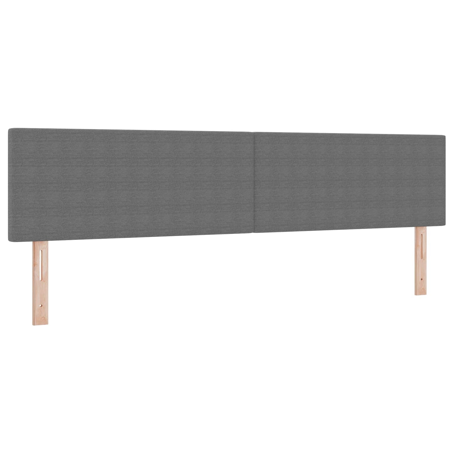 Testiera LED con testiera Grigio chiaro 200 cm Tessuto in Cords | homemem39