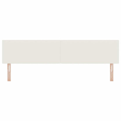 Testiera LED con strisce LED Crema 200 cm Tessuto in Cords | homemem39