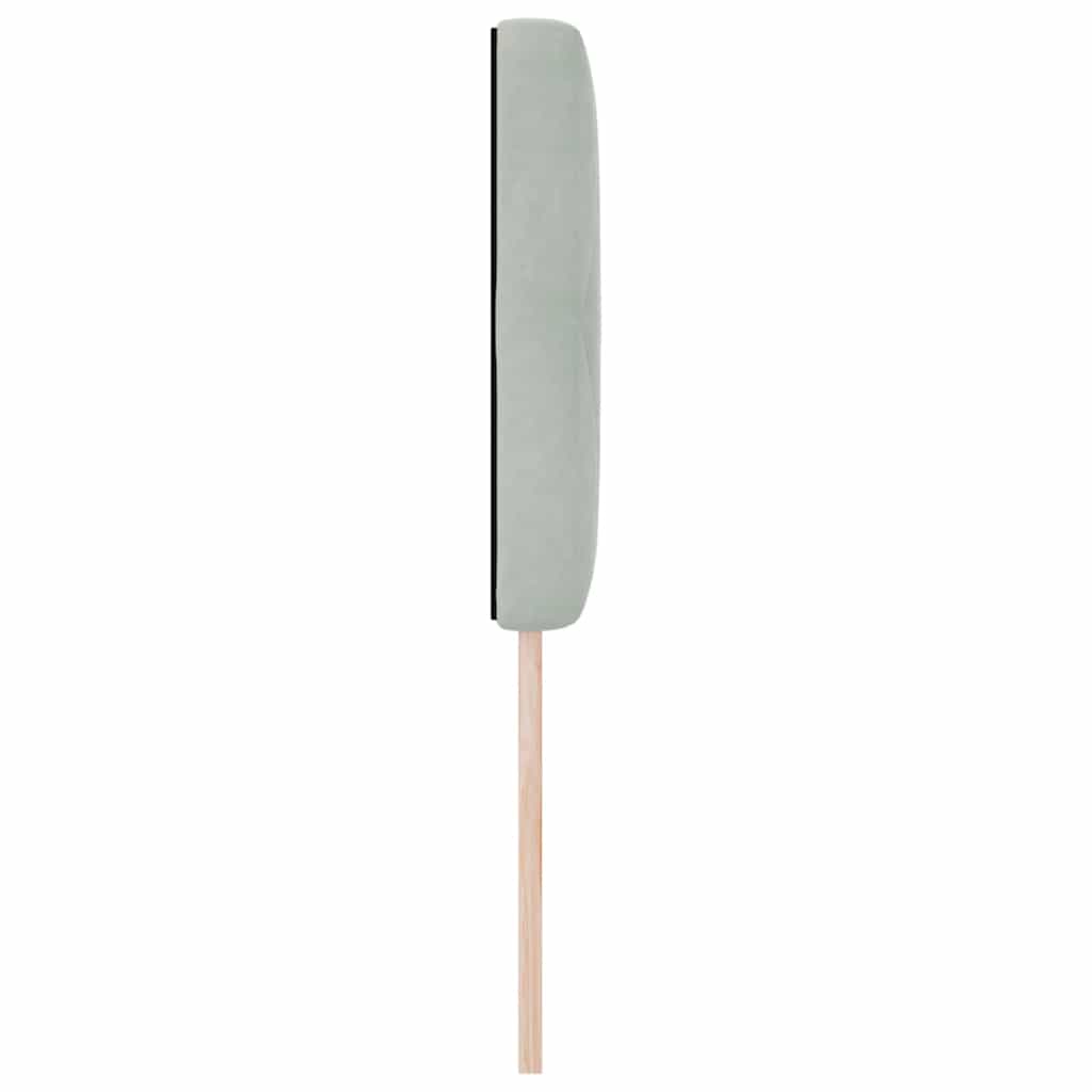 Testiera LED con strisce LED Grigio chiaro 80 cm Velluto | homemem39