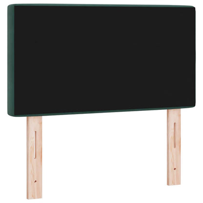 Testiera LED con strisce LED Verde Scuro 80 cm Velluto