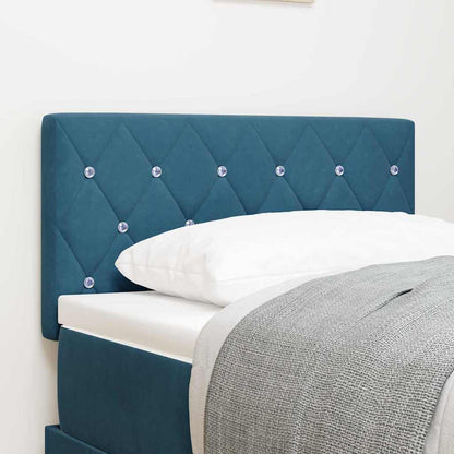 Testiera LED con strisce LED Blu Scuro 80 cm Velluto | homemem39