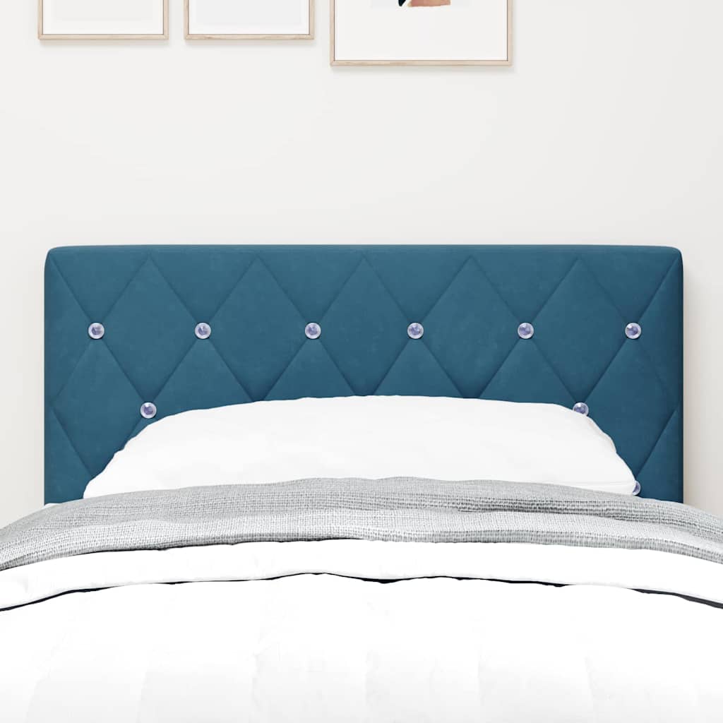 Testiera LED con strisce LED Blu Scuro 80 cm Velluto | homemem39