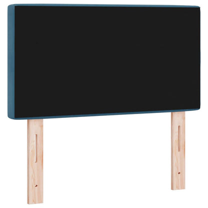 Testiera LED con strisce LED Blu Scuro 80 cm Velluto