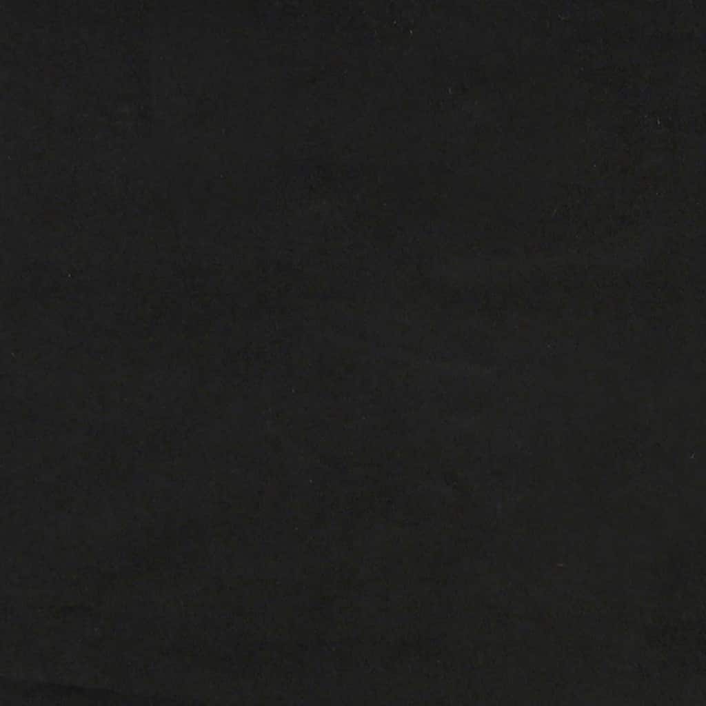 Testiera LED con strisce LED con testiera Nero 160 cm Velluto | homemem39