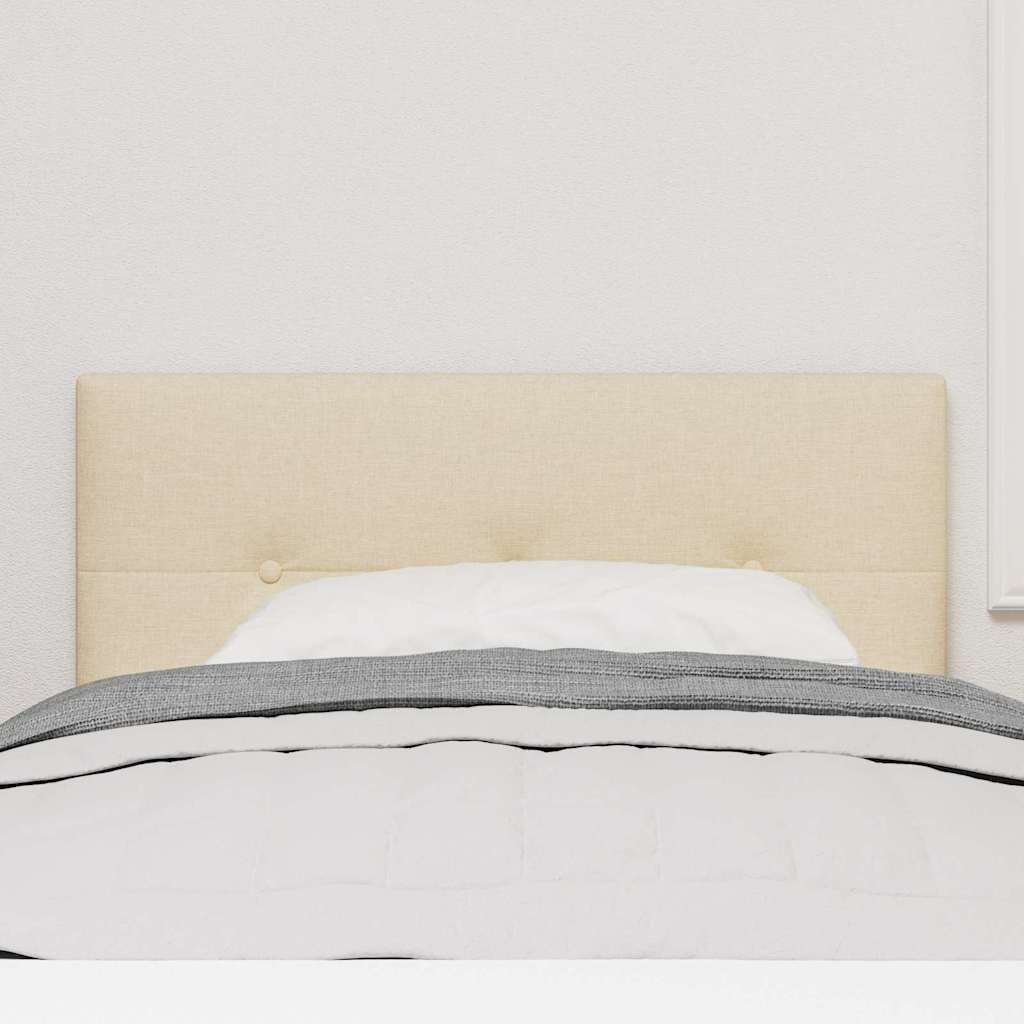Testiera LED con strisce LED con testiera Crema 90 cm Tessuto | homemem39