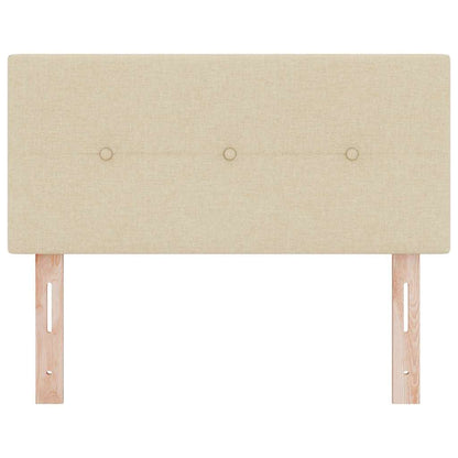 Testiera LED con strisce LED con testiera Crema 90 cm Tessuto | homemem39