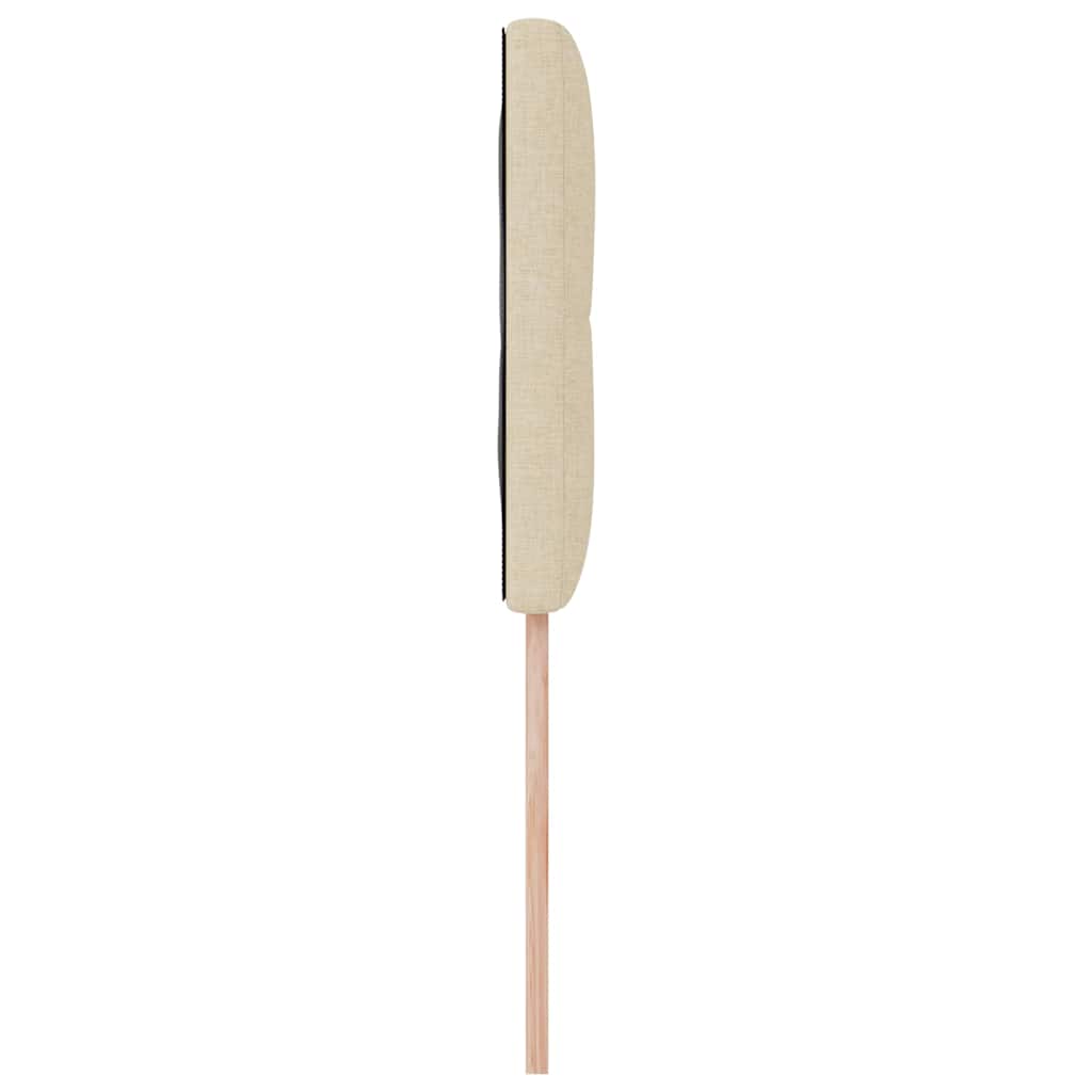 Testiera LED con strisce LED con testiera Crema 90 cm Tessuto | homemem39