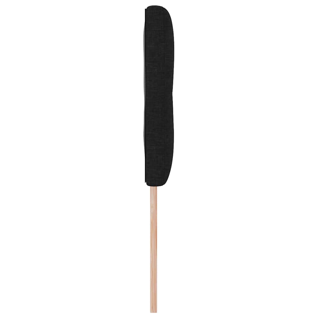 Testiera LED con strisce LED con testiera Nero 144 cm Tessuto | homemem39