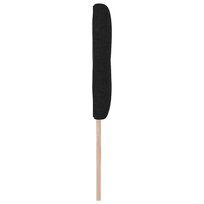 Testiera LED con strisce LED con testiera Nero 144 cm Tessuto | homemem39