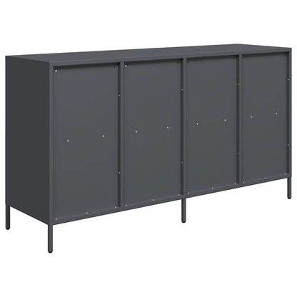 Credenza Antracite 135x39x73,5 cm in Acciaio Laminato a Freddo - homemem39