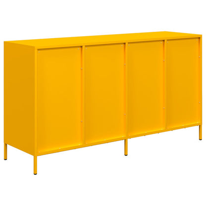 Credenza Giallo Senape 135x39x73,5 cm Acciaio Laminato a Freddo - homemem39