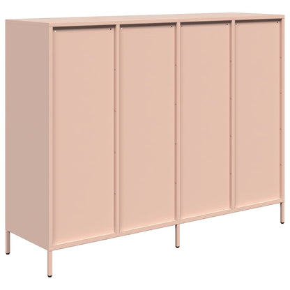 Credenza Rosa 135x39x103,5 cm in Acciaio Laminato a Freddo - homemem39