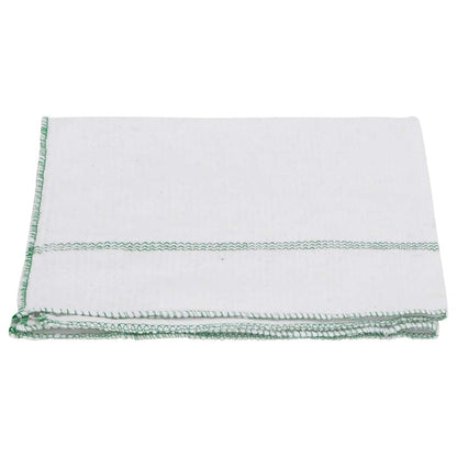 Panni per la Pulizia 10pz Righe Bianche e Verdi 50x60 cm | homemem39