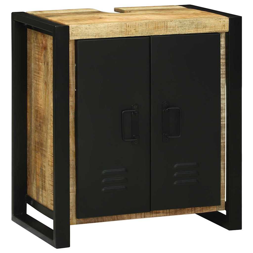 Set di mobili per il bagno 2 pcs Legno di Mango Massello | homemem39