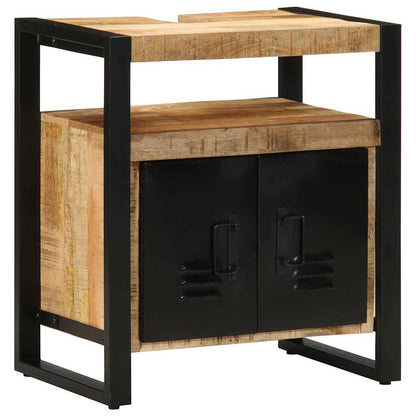 Set di mobili per il bagno 2 pcs Legno di mango massello | homemem39