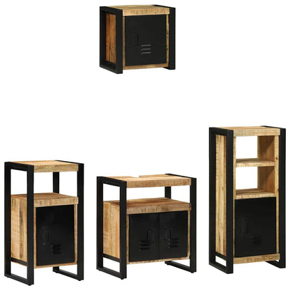 Set di mobili per il bagno 4 pcs Legno di mango massello