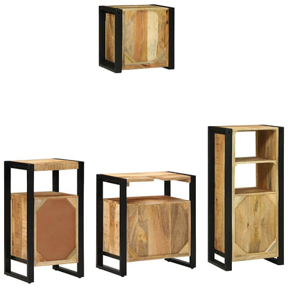 Set di mobili per il bagno 4 pcs Legno di mango massello