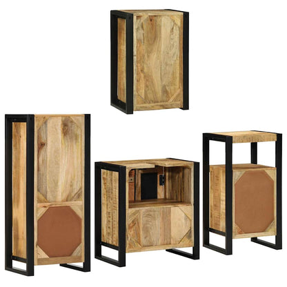 Set di mobili per il bagno 4 pz Marrone 55 x 35 x 60 cm | homemem39