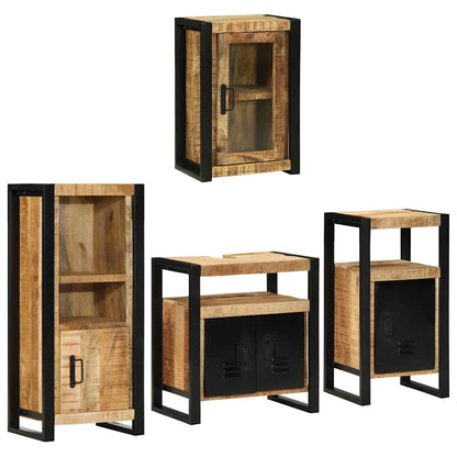 Set di mobili per il bagno 4 pz Marrone 55 x 35 x 60 cm | homemem39