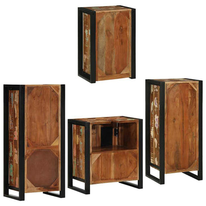 Set di mobili per il bagno 4 pcs Legno massello riciclato | homemem39