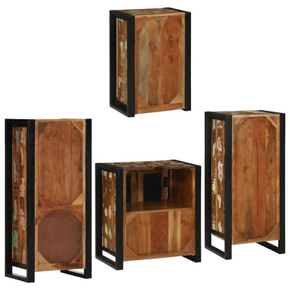 Set di mobili per il bagno 4 pcs Legno massello riciclato | homemem39