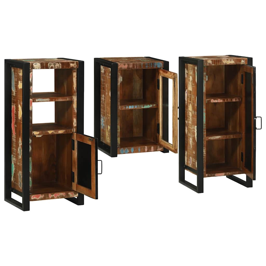 Set di mobili per il bagno 3 pcs Legno massello riciclato | homemem39