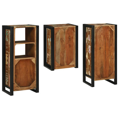Set di mobili per il bagno 3 pcs Legno massello riciclato | homemem39