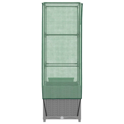 Letto Rialzato con Copertura Serra Effetto Rattan 40x40x139 cm | homemem39